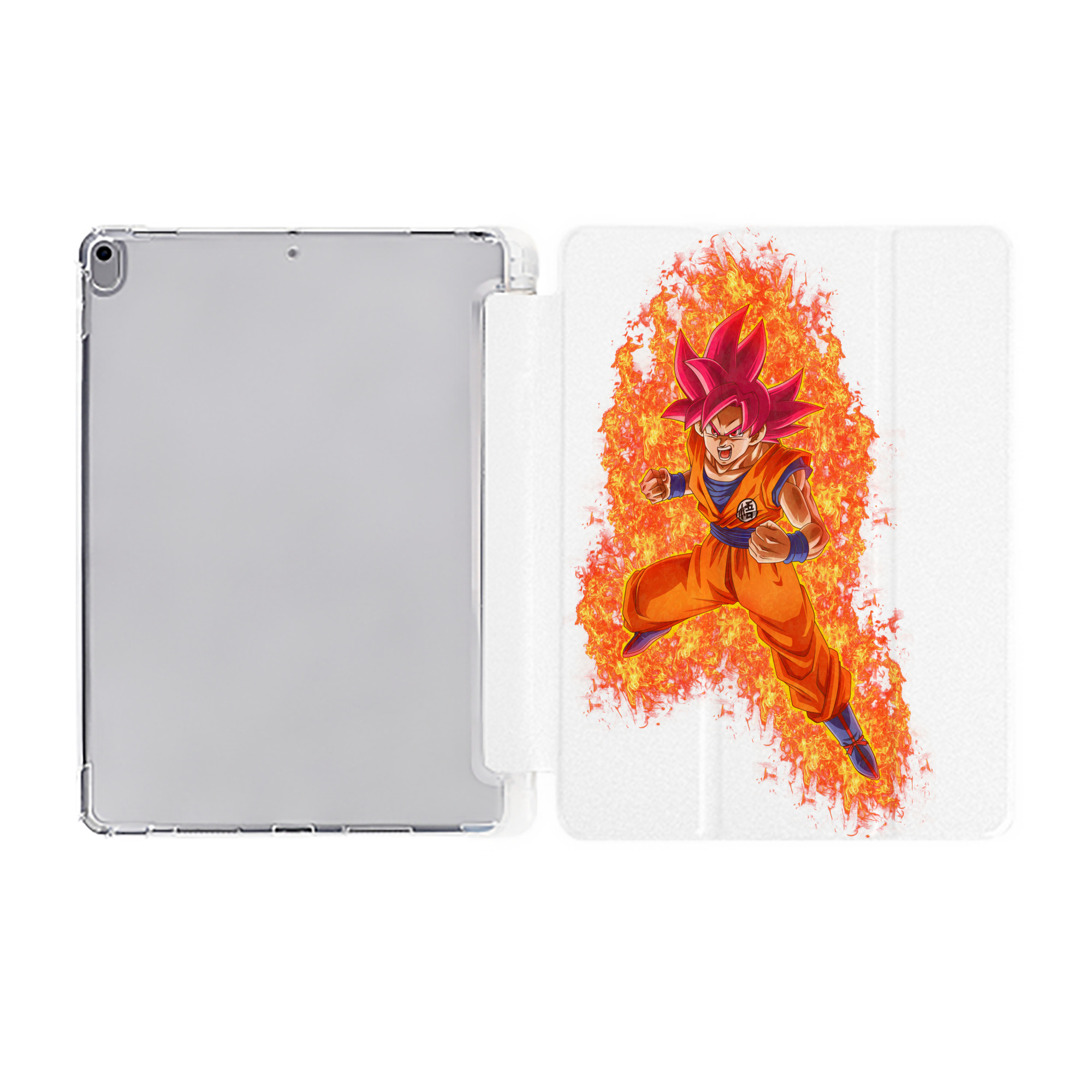 （画像用） ドラゴンボール 孫悟空（そん ごくう）Son Goku カカロット DRAGON BALL Kakarotto IPad ケース ペン収納付き 三つ折りスタンド PUレザー×シリコン 対応機種9.5/10.5/10.9インチ